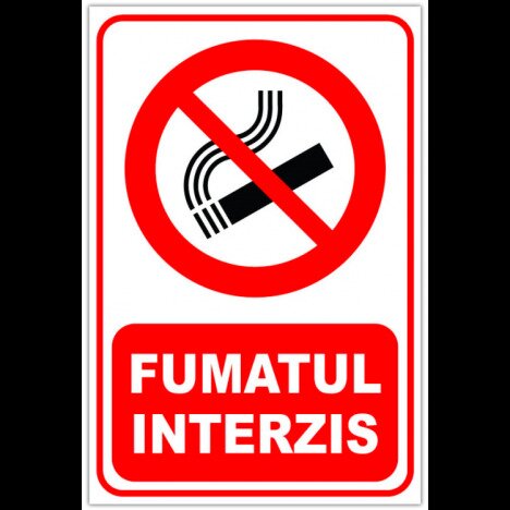 Indicator pentru fumatul interzis